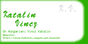 katalin vincz business card